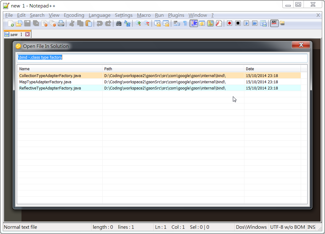 [Notepad++] 利用 Open File In Solution 加速開啟常用檔案 - 海苔仙貝