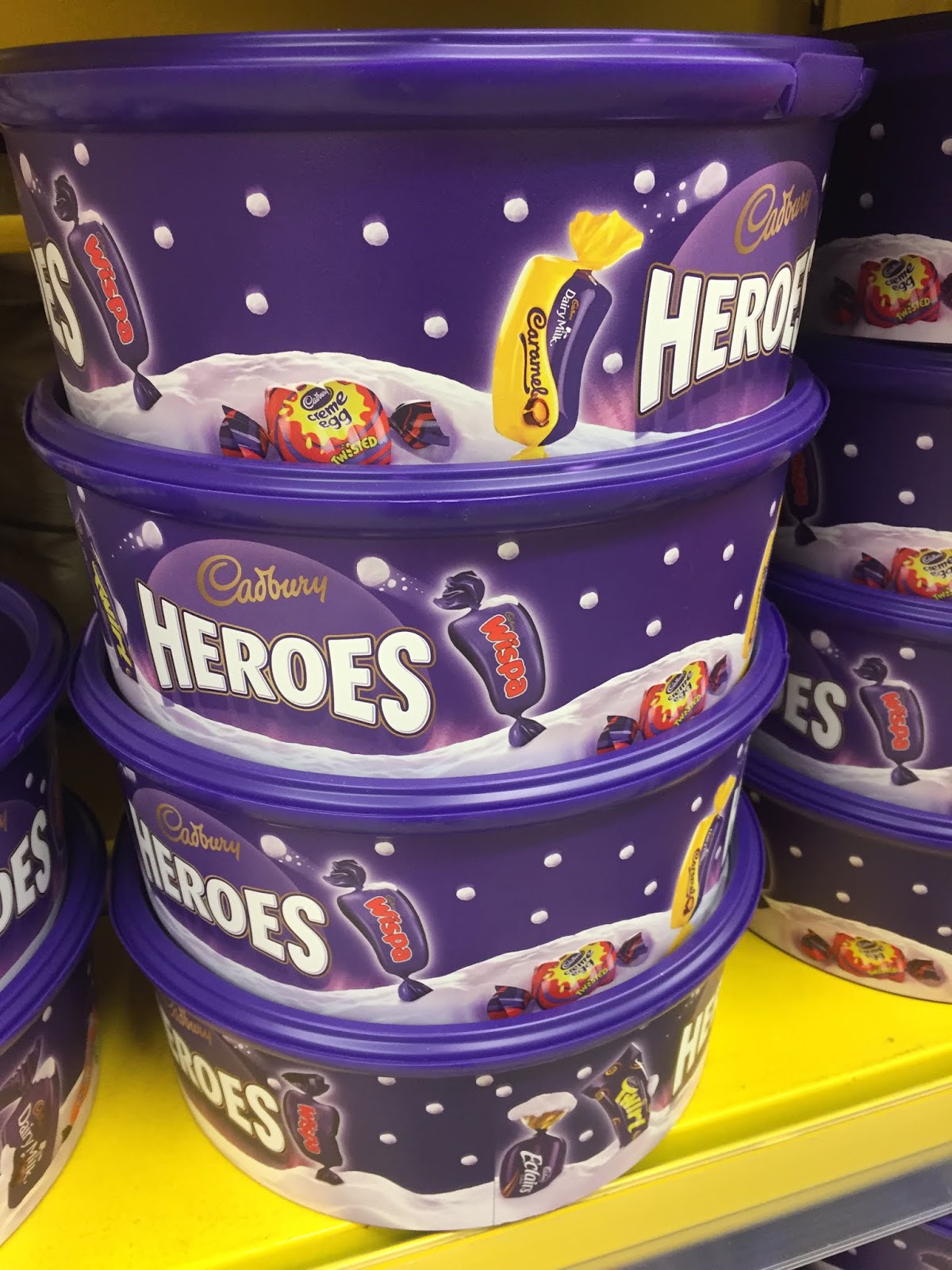 Cadbury Heroes & Celebrations Tubs now in shops! christmasinsummer