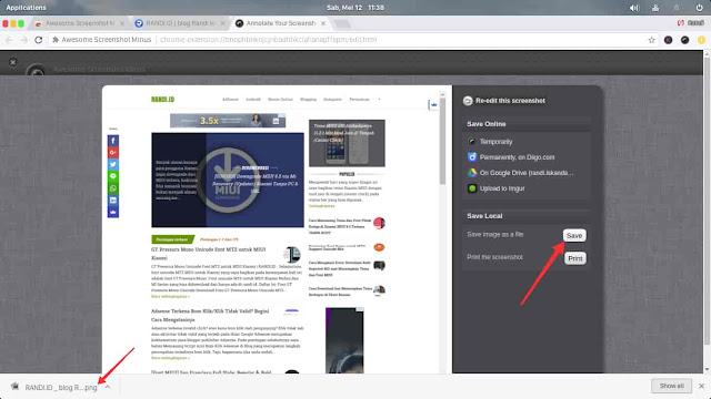 Install Addons Awesome Screenshot Screenshot Website Satu Halaman Penuh (Full Page)