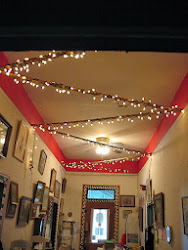 christmas lights ceiling decorate decor wall hang chandelier across decorations hanging decorating xmas lanterns lighting holiday cool idea lightshare intersect