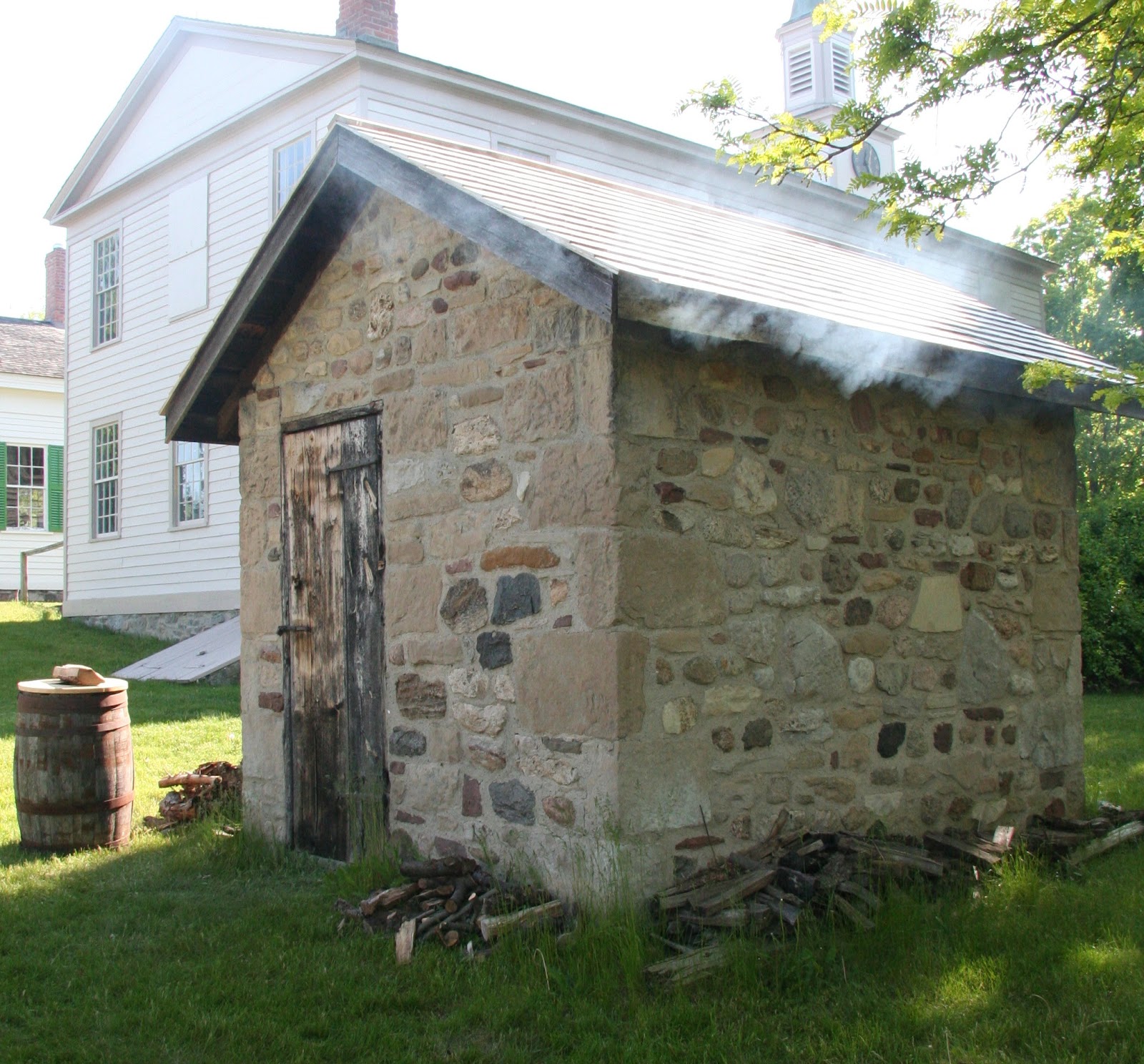 Genesee Country Village & Museum Smoking in the SmokeHouse