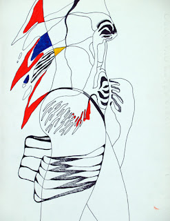 Mujer, dibujo de L.G.Mayo