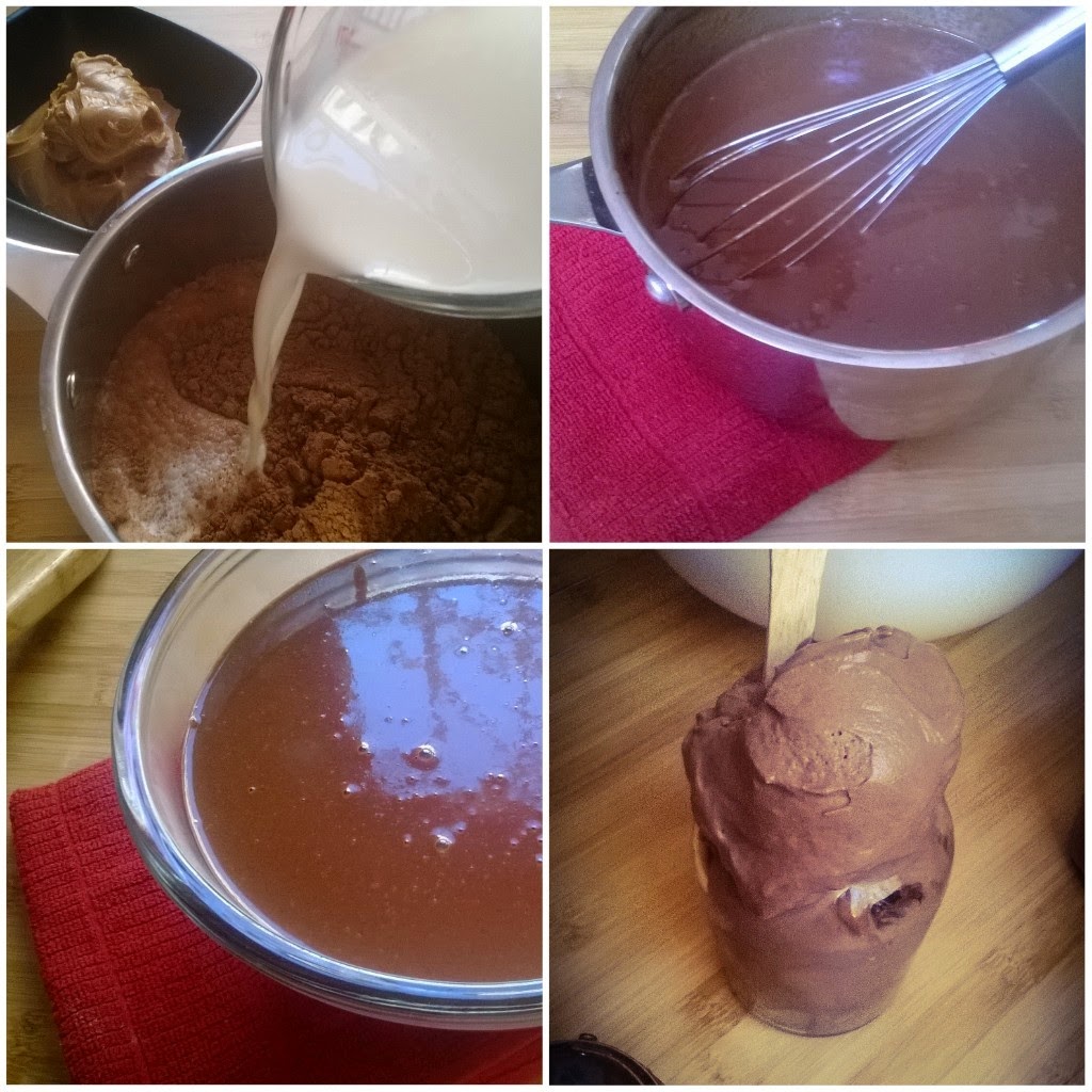 Nieve de Chocolate y Crema de Cacahuate {Chocolate Peanut Butter Ice Cream} | Bruni's Boulangerie