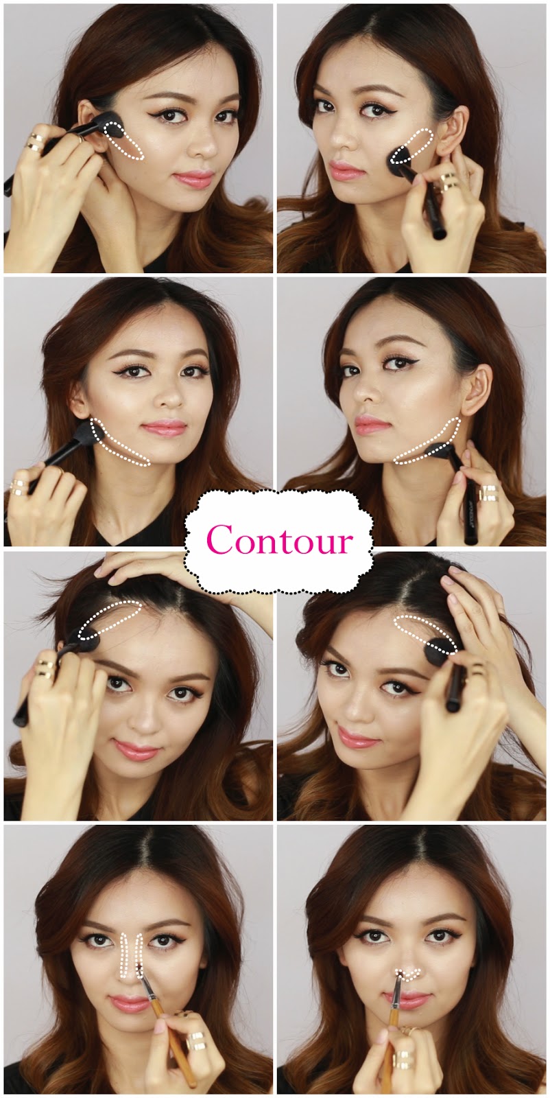 Basic Contour and Highlight with Powder Tee Makeup Beauty Blog Makeup and Hair