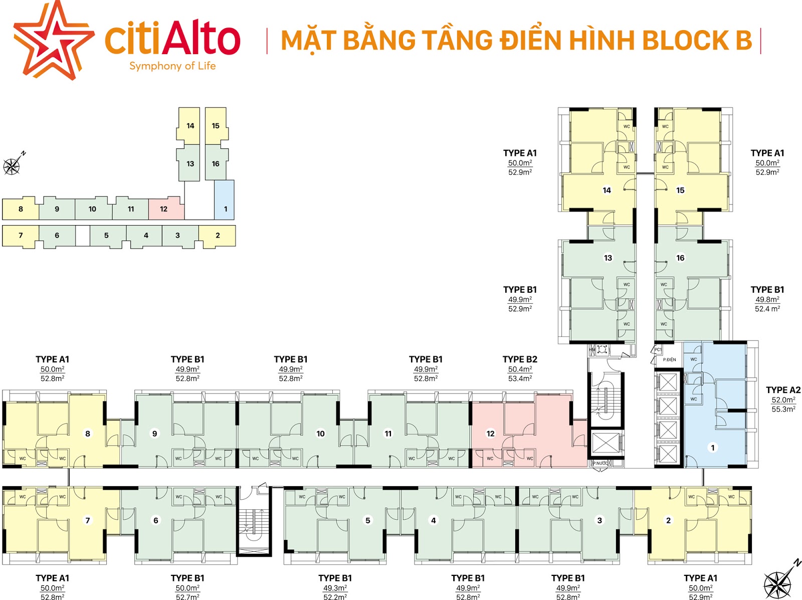 Mặt bằng dự án Căn hộ CitiAlto Quận 2