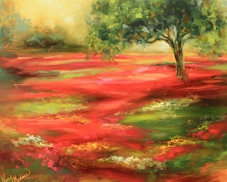 Nancy Medina e Suas Paisagens com Flores