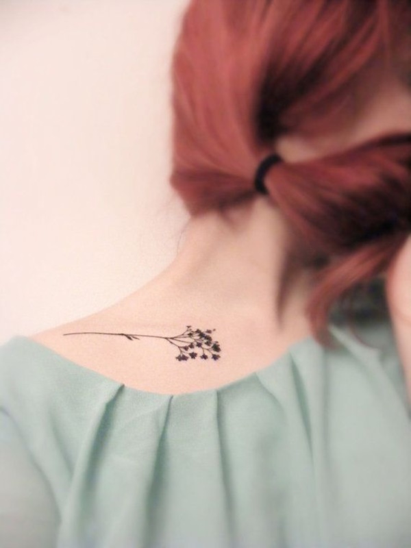Mini tatuagens de flores para as mulheres Mini tatuagens de flores para as mulheres