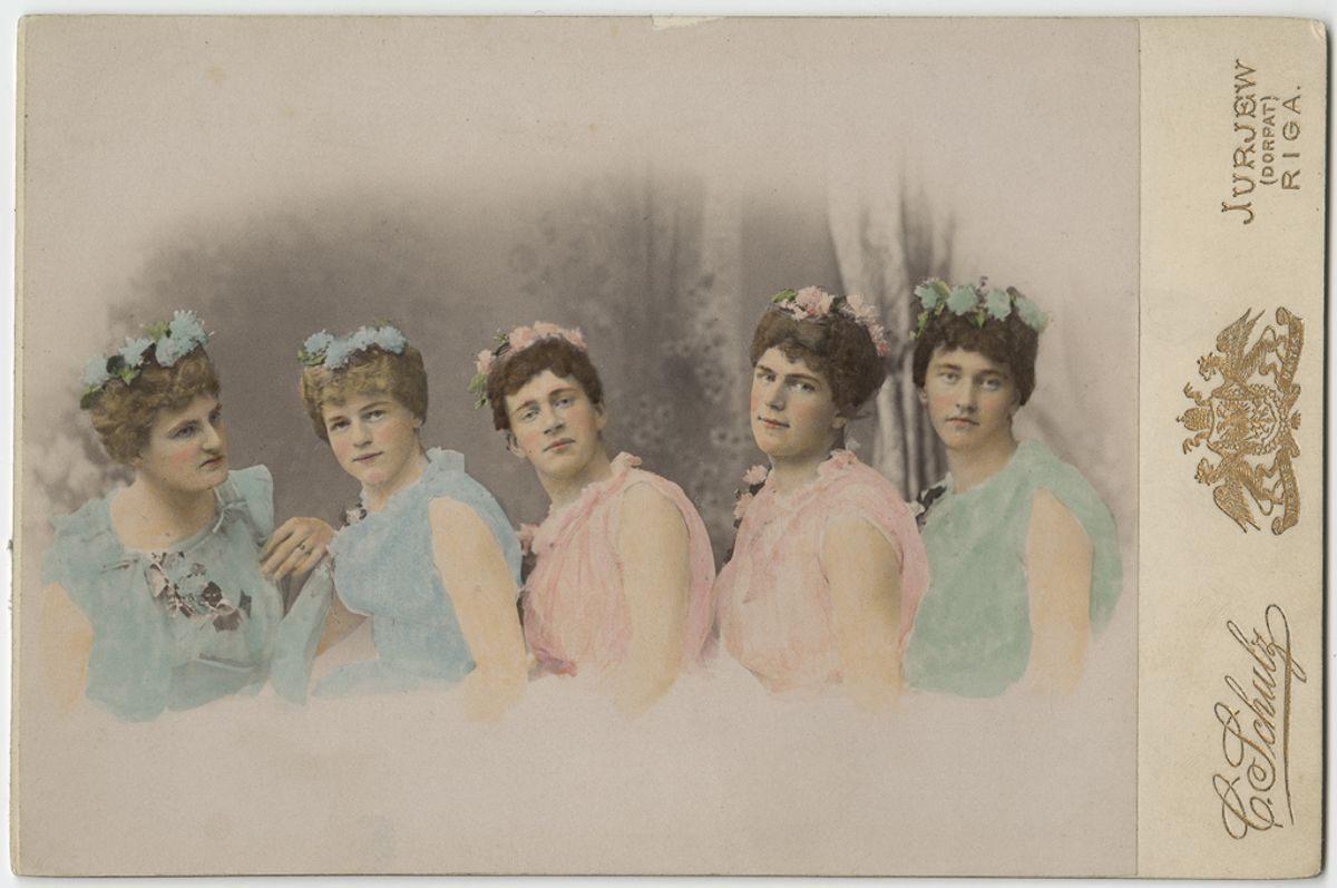 Vintage photos of Estonian frat students that participated in drag shows  1870 1910 - 32