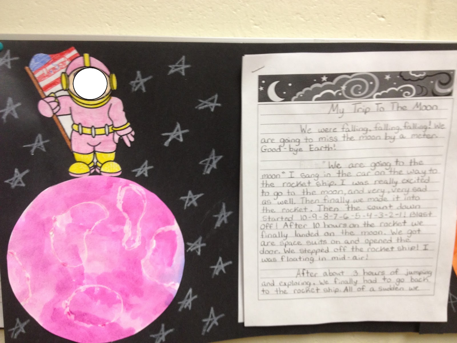 Trip to the moon creative writing picture