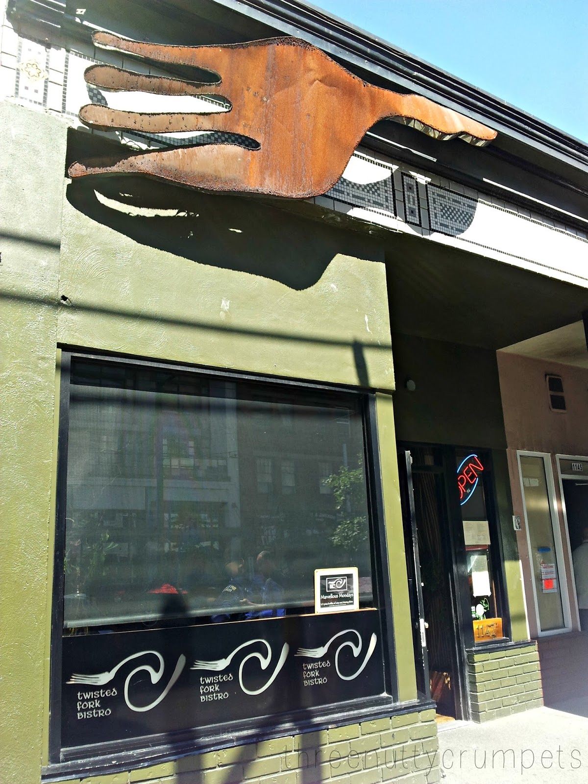 Three Nutty Crumpets Twisted Fork Bistro