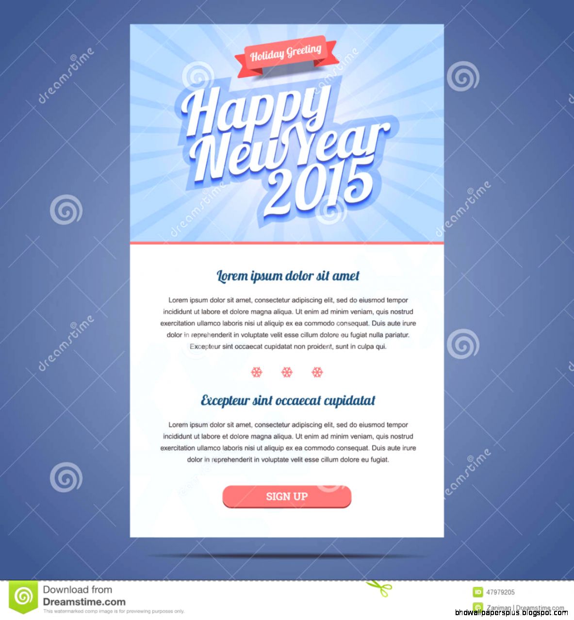 Happy New Year Email Template  Free Wallpapers HD