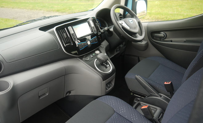 Nissan e-NV200 front interior