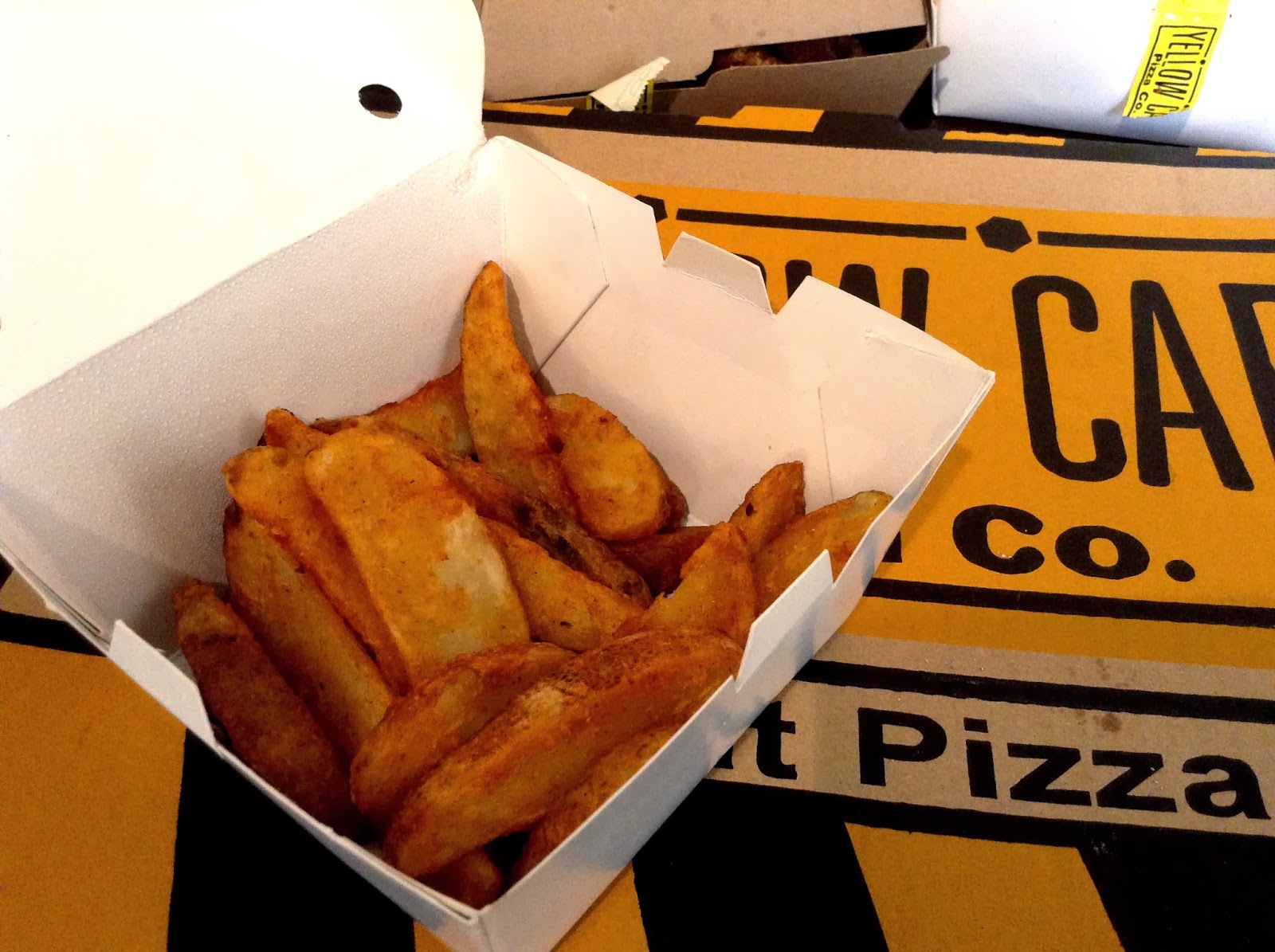 DUDE FOR FOOD All Boxed Up with Yellow Cab's Tango Box Christmas Fleet