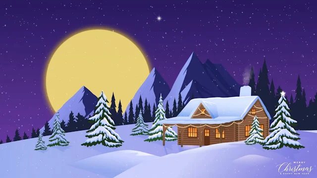 Christmas Cottage Winter Screensaver