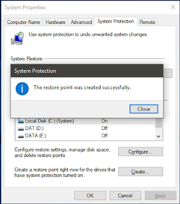 Hướng dẫn tạo, sử dung, xóa điểm khôi phục (Restore Point) trên Windows 10 Hướng dẫn tạo, sử dung, xóa điểm khôi phục (Restore Point) trên Windows 10