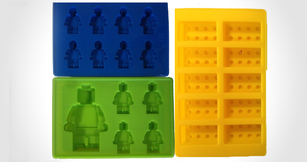 LEGO Brick and Figure Ice Molds
