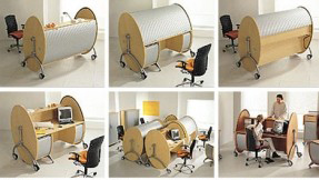 Tiny Living Chic Amazing Modern Roll Top Desk