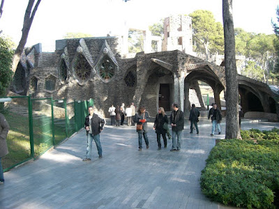 Crypt of La Colonia Güell designed by Antoni Gaudí