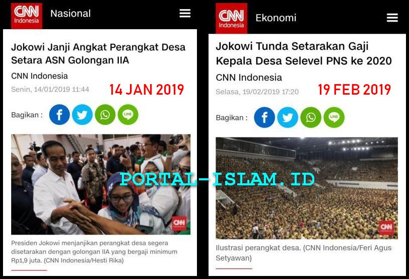 Tak Sesuai Janji.. Jokowi Tunda Setarakan Gaji Kepala Desa ...