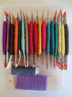 Sock reinforcement yarn comes in lots of colors beyond white Sock reinforcement yarn comes in lots of colors beyond white