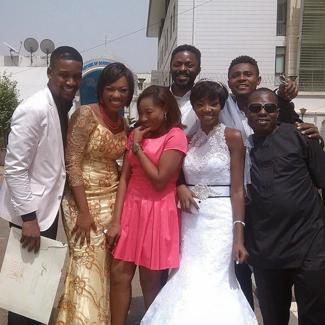 ivie okujaye white wedding photos