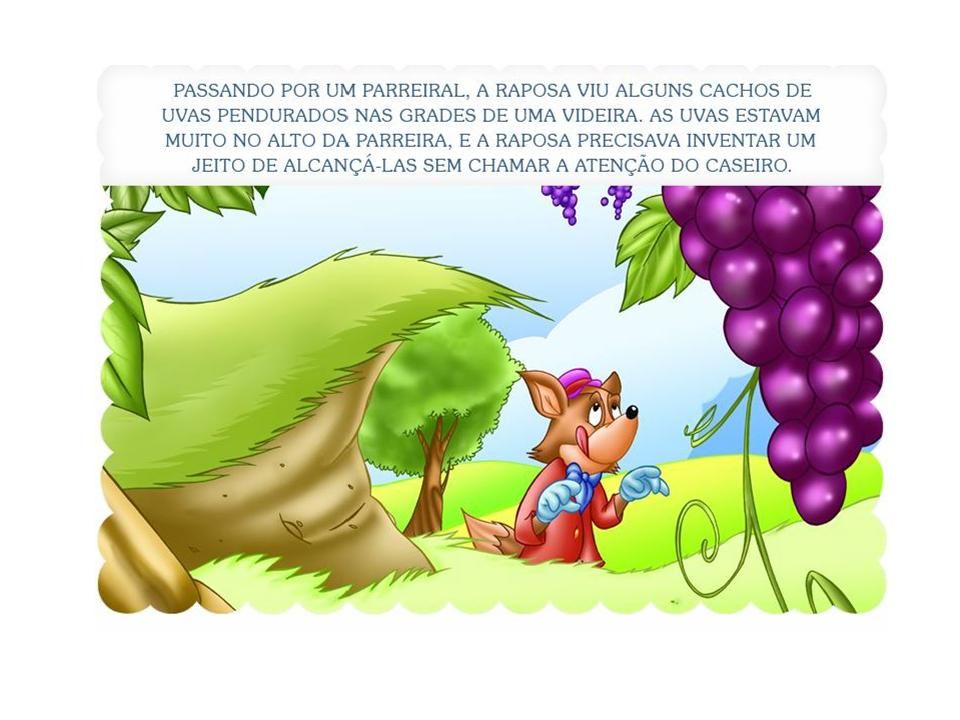 Fábula A Raposa e as Uvas