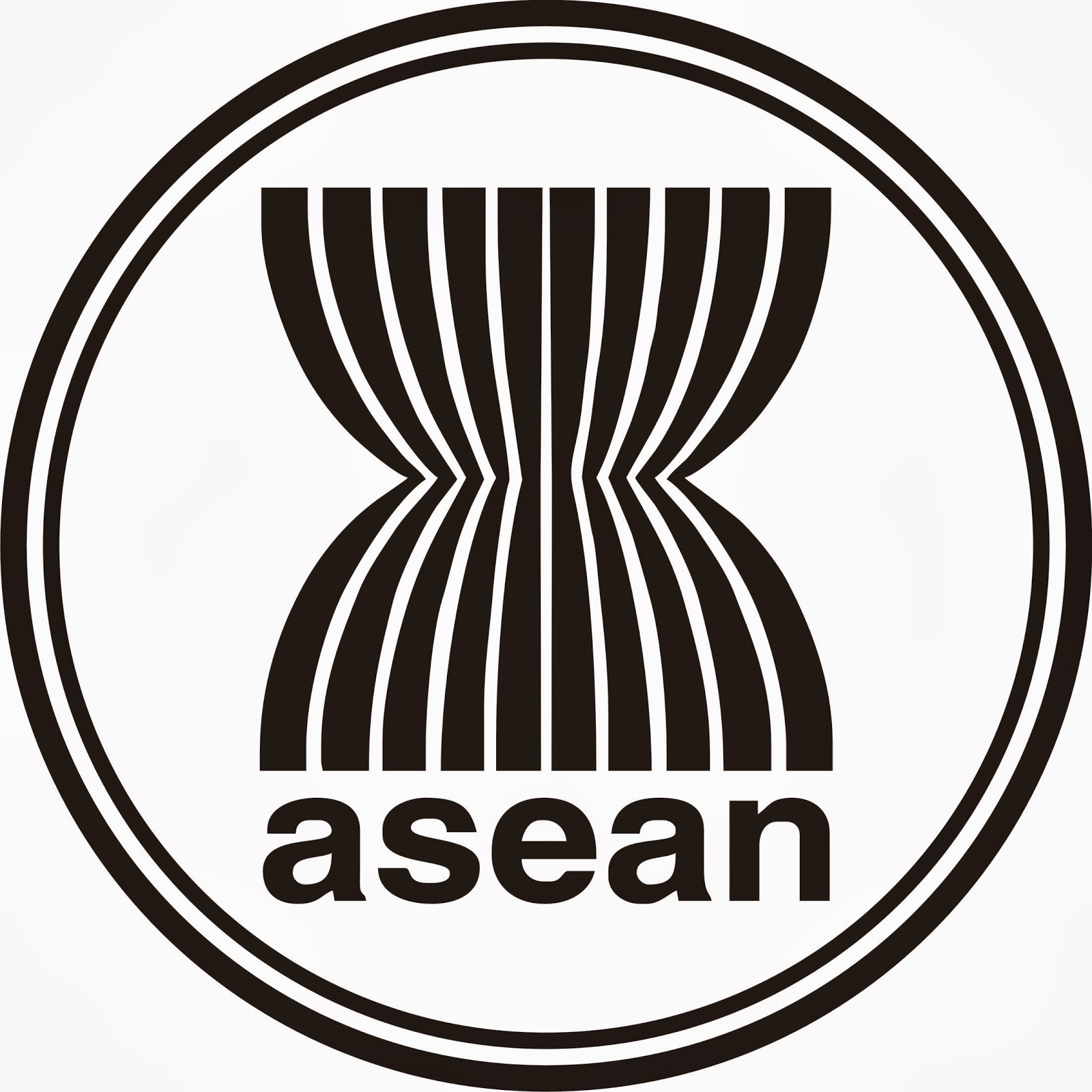 logo asean hitam putih (black and white)