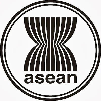 Gambar logo asean hitam putih (black and white)