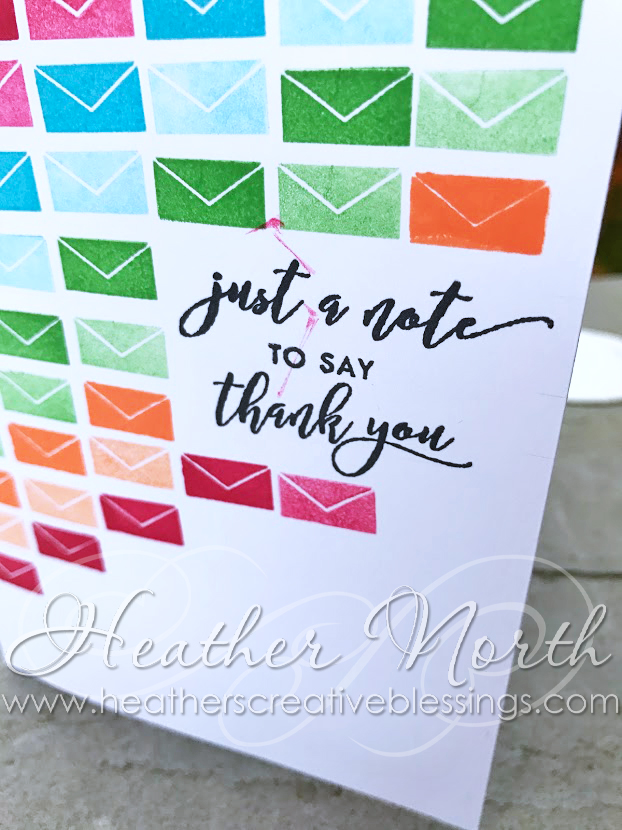 Creative Blessings Thank You Envelope Note Card