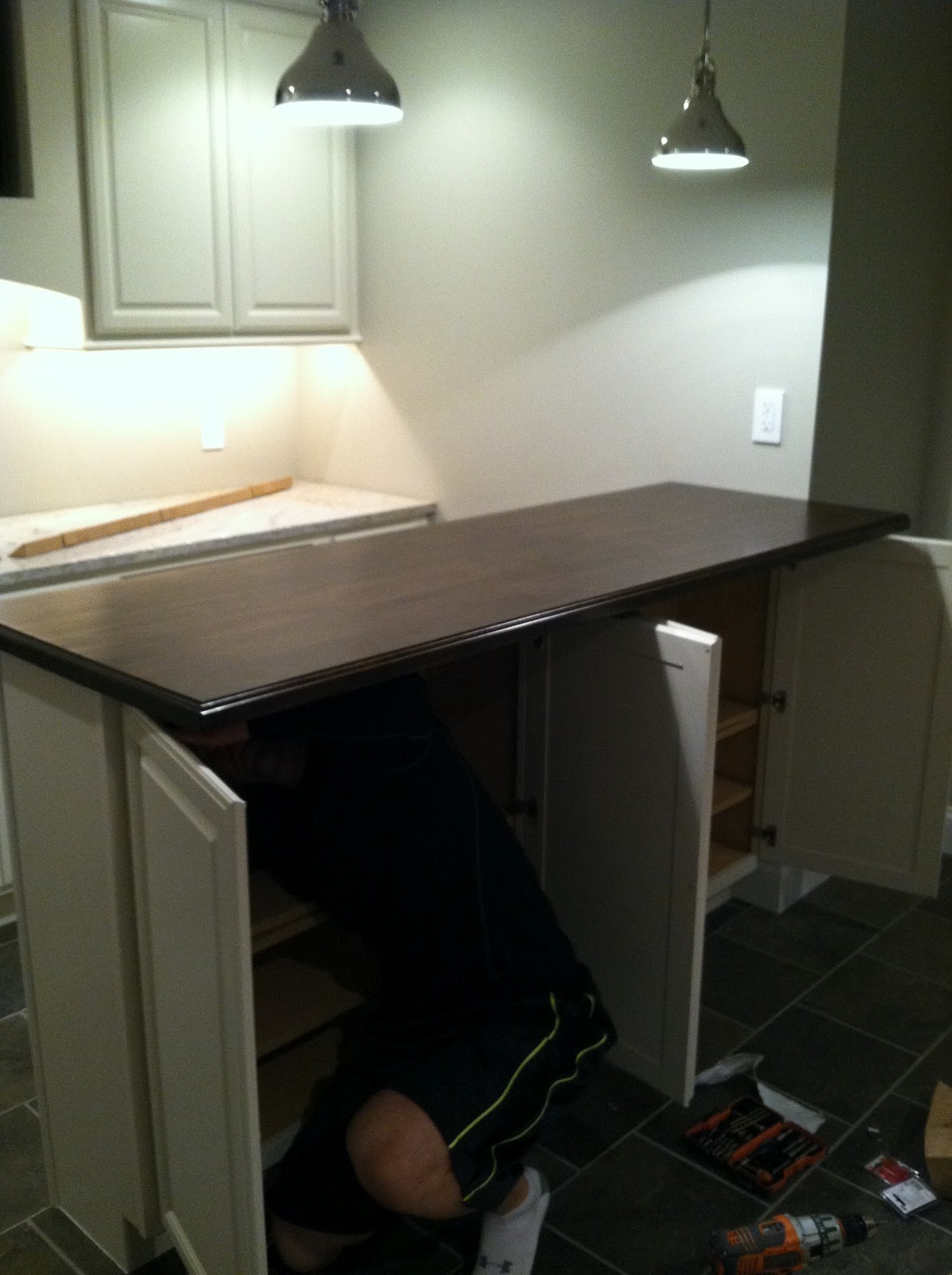 The Penny Parlor: Ikea Numerar Counter Top Makeover