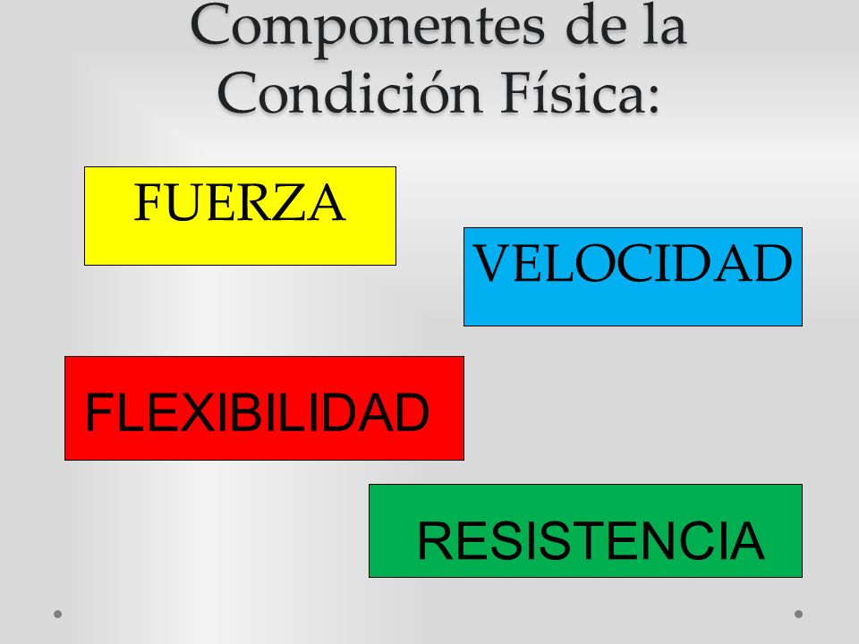 Sus que y componentes condicion es fisica la