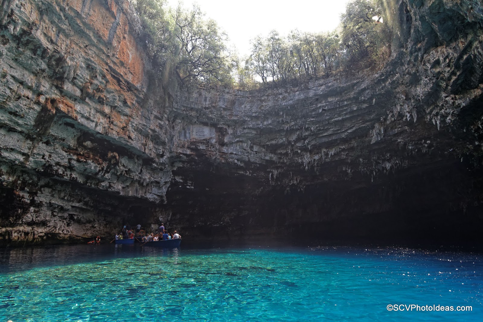 Melissani Cave and Lake overview