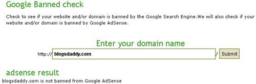 Check if your site is banned by Adsense
