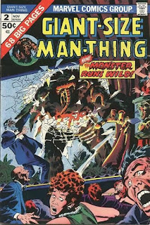 cover of Giant-Size Man-Thing #2 comic book (but when you say Giant-Size Man-Thing some people might not think you are talking about a comic book)