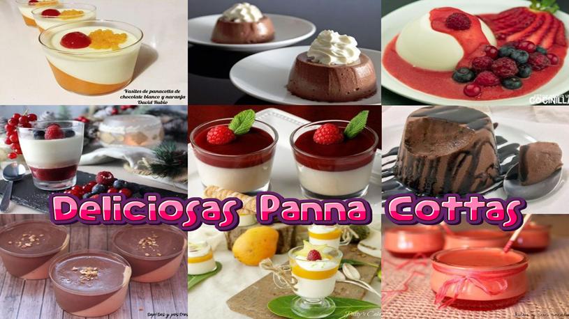 Deliciosas y sencillas recetas de Panna Cotta