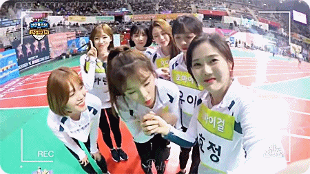 오마이걸 아육대 셀프캠 움짤.gif | 인스티즈