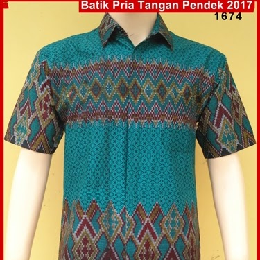 ASK26 Modis Batik Soka Turqis Tangan Pendek Bj7626K