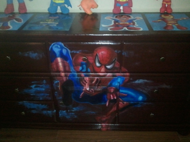 Rahleecoh Fine Art Spiderman Dresser