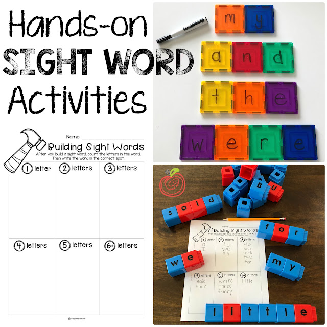 Hands-on sight word activities and ideas