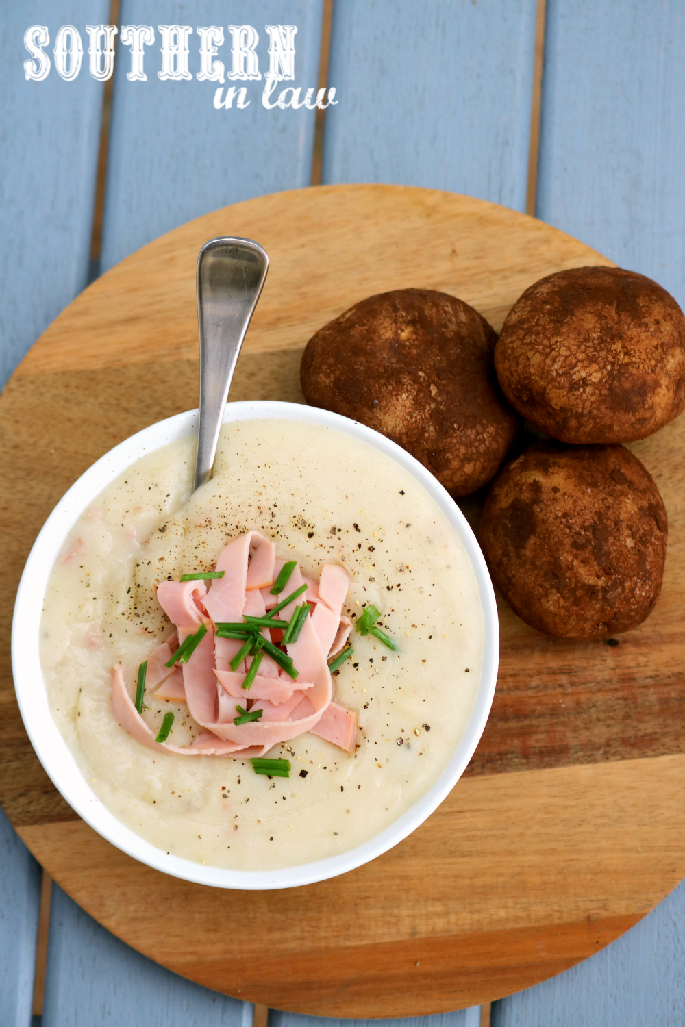 Southern In Law Recipe Healthy Ham and Potato Soup (Gluten Free