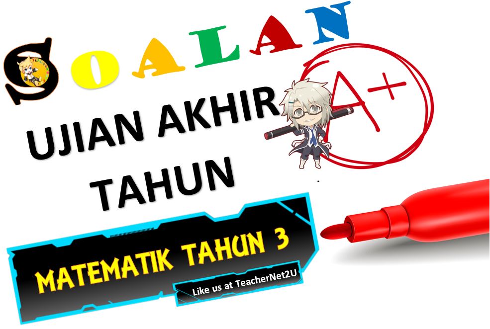 SOALAN AKHIR TAHUN 2017 MATEMATIK TAHUN 3  TeacherNet2U