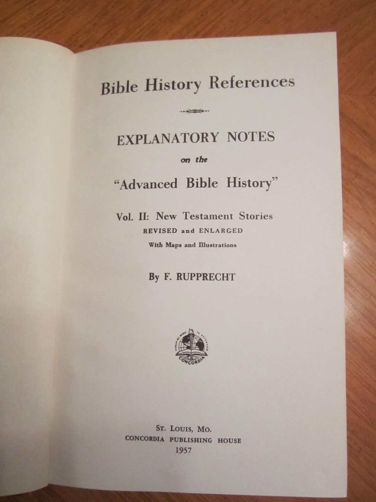 Lutheran Treasures of the Old Missouri Synod: Bible History References ...