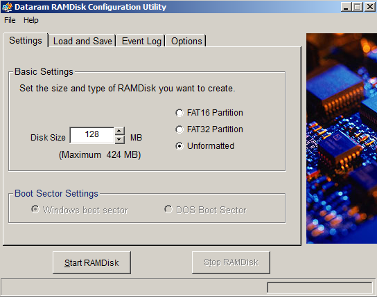Creación de dispositivos RAMDISK en Windows