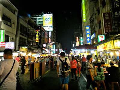 The Crowd at Liuhe Night Market Kaohsiung Taiwan 