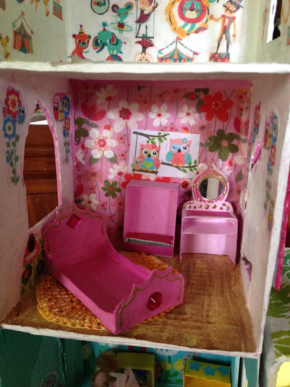 Welcome to the World of Vintage Lindy Lou!: The Pink Bedroom-Cardboard ...