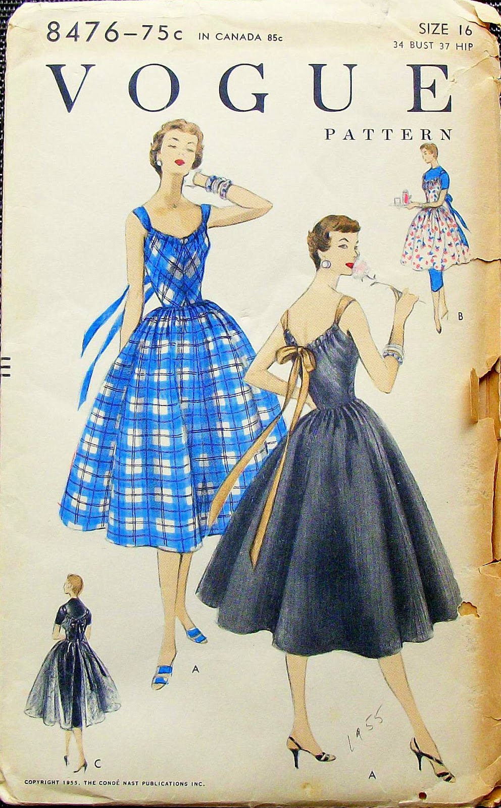 Sartista Un Abito Di Luisa Beccaria Con Il Cartamodello Vogue Pattern 8476 Del 1955