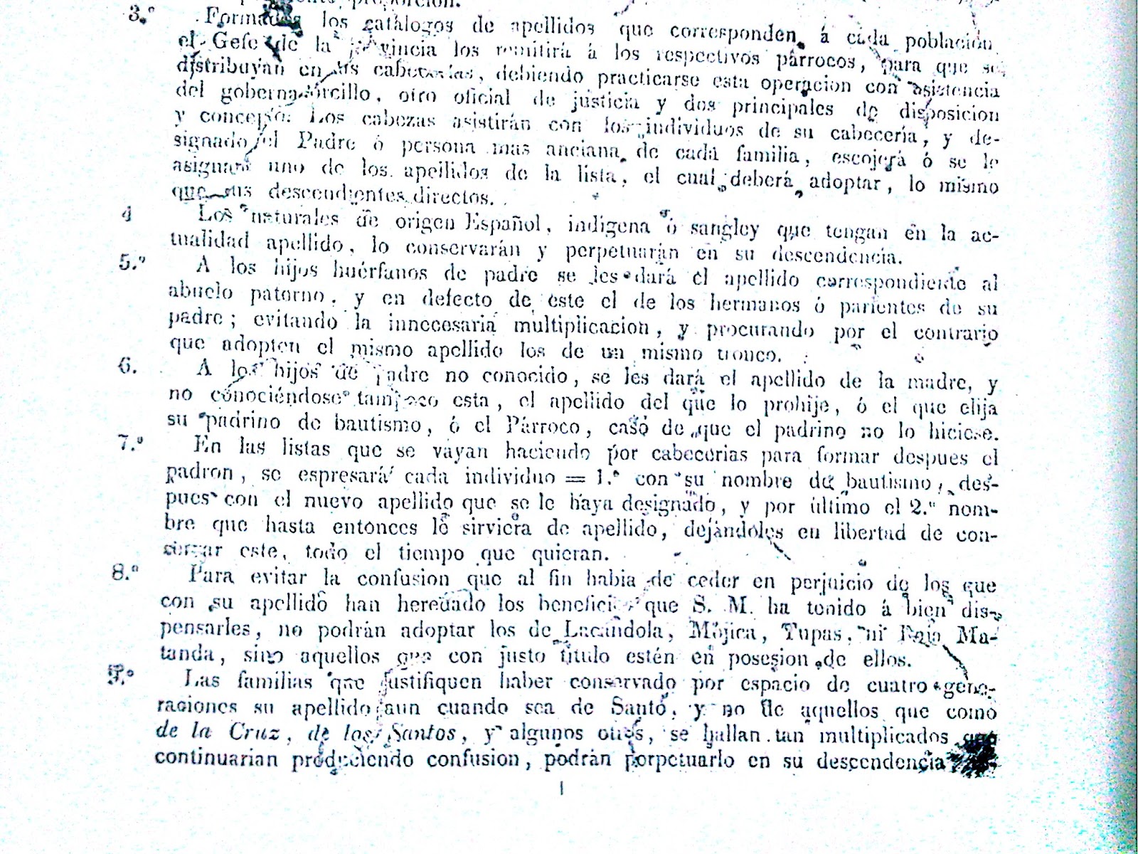 Filipino Genealogy Project Claveria's Decree and Some Thoughts on