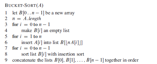 java explorer: Bucket sort, or bin sort?