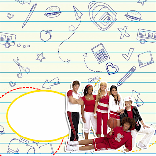 Kit de High School Musical para Imprimir Gratis. Para hacer invitaciones, tarjetas, marcos de fotos o etiquetas, para imprimir gratis de High School Musica.