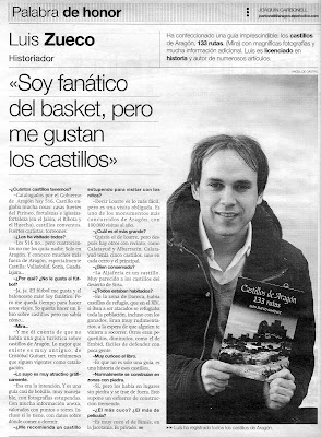 Entrevista en el Periódico de Aragón